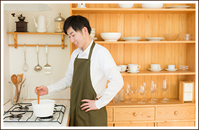 男性の一人暮らし
