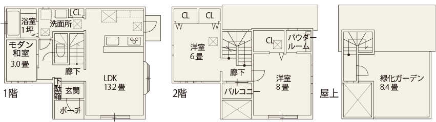 エコ長期優良戸建て建築 間取り